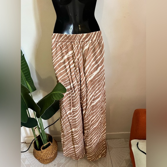 A New Day Cream Tie Front Maxi Skirt - Picture 2 of 2